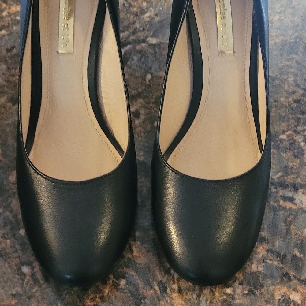 Louise et Cie Black Leather Heels